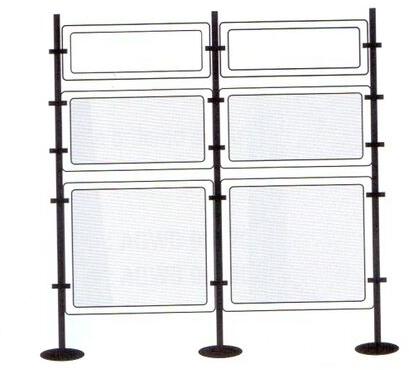 Alkosign exhibition display systems, Size : Height 1860mm, Width 1900mm.