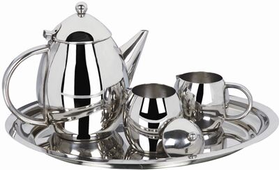 Stainless Steel Tea Sets, Size : Medium, Small