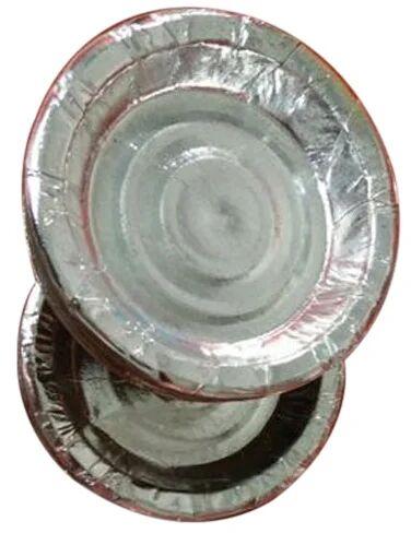 Silver Paper Plates, For Utility Dishes, Event Party Supplies, Feature : Seamless Finish, Light In Weight