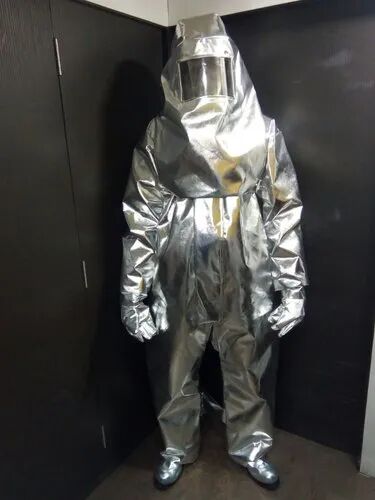Plain Aluminum Fire Approach Suit, Size : Large