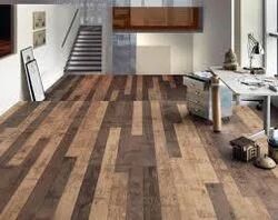 Wooden Wood Laminate Flooring, Feature : Scratch Resistant, Moisture Resistant, Sturdy Construct