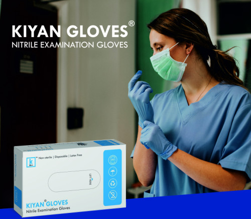 Blue Nitrile Examination Gloves, Feature : Breathable, Flexible