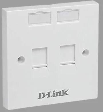 D- Link Dual Face Plate, Color : White