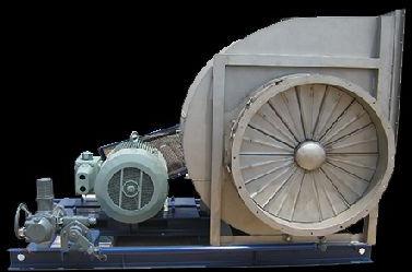 Centrifugal Fan with Pneumatically Actuated Damper
