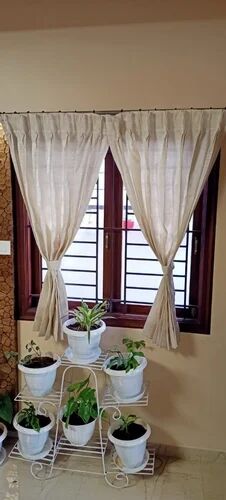 Polyester Window Curtains, Pattern : Plain