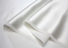 white color plain satin fabric