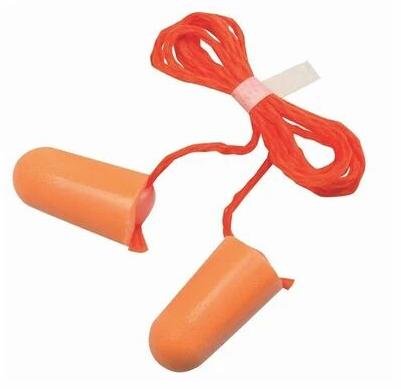 Venus Orange Plastic Ear Plug, for Noise Reduction, Size : FREE SIZE