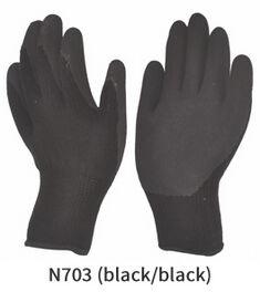 Nitrile Coating Glove, Color : Black