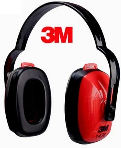 PP Ear Muff, Color : Red, Black