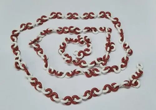 PVC Traffic Chain Links, Color : Red, White