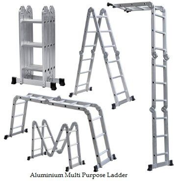 FRP Multi Purpose Ladder, Color : Silver