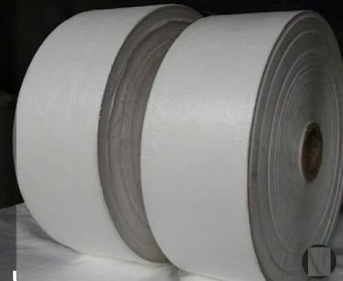 White Laminated PP Woven Fabric Strip