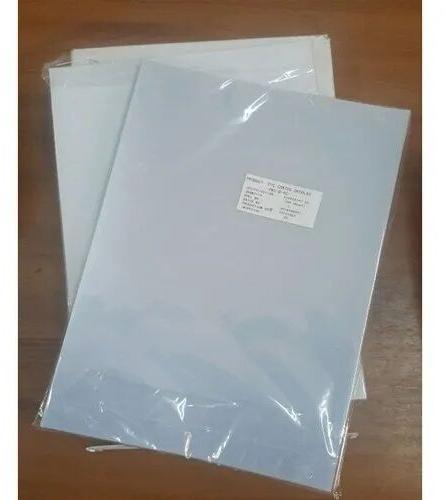 White Plain PVC Fusing Sheet, Size : A4