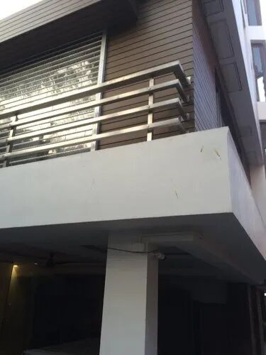 Stainless Steel Balcony Railing, Color : Silver