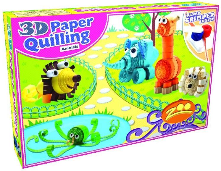 3D Paper Quilling Animals Creative Art Paper Craft Learning DIY Kit