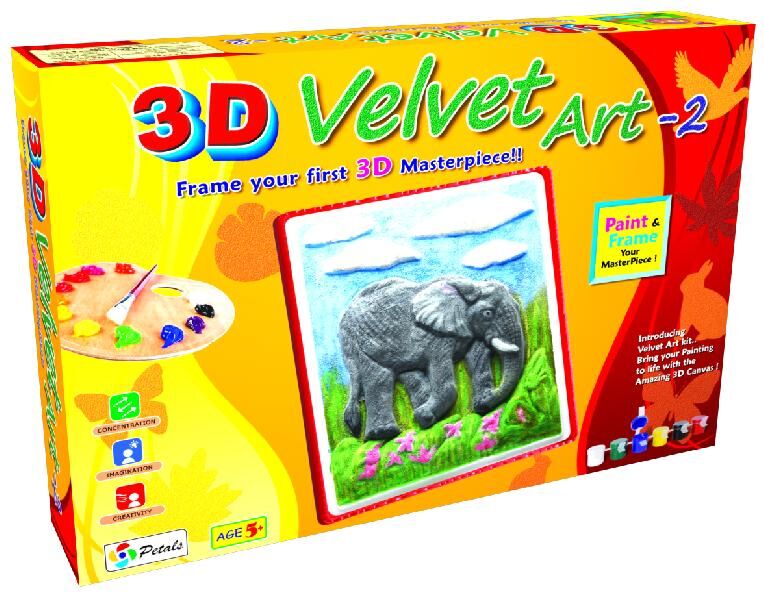 3D Velvet Art -2 Creative Educational Preschool Game