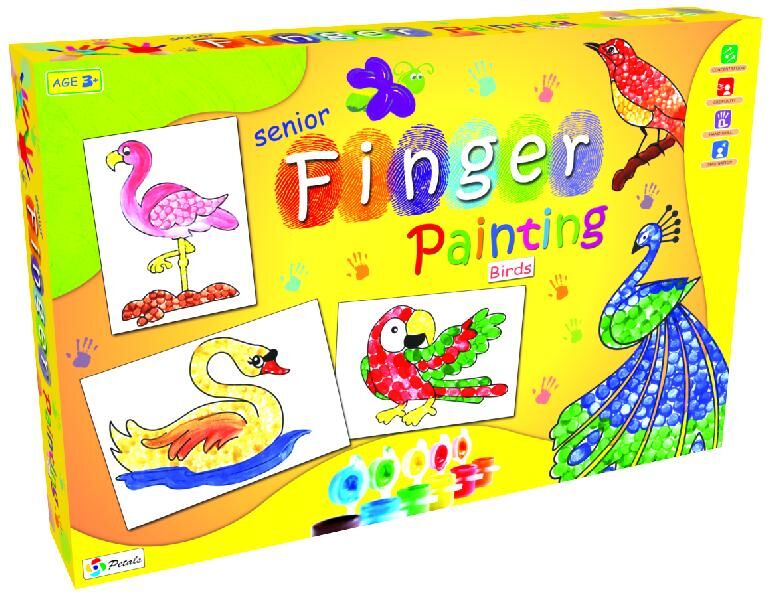 Sr Finger Painting Creative Educational Preschool Game