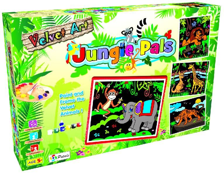 Velvet Art - Jungle Pals Creative Educational Preschool Game