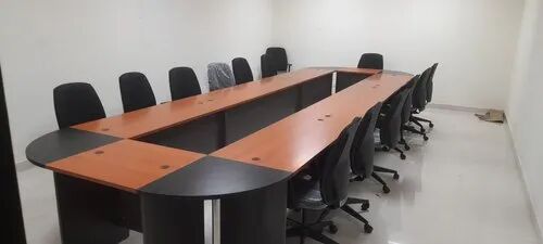 Stellar Wooden Modular Conference Table, Color : Brown