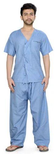 Cotton Plain Patient Uniform, for Hospital, Size : All