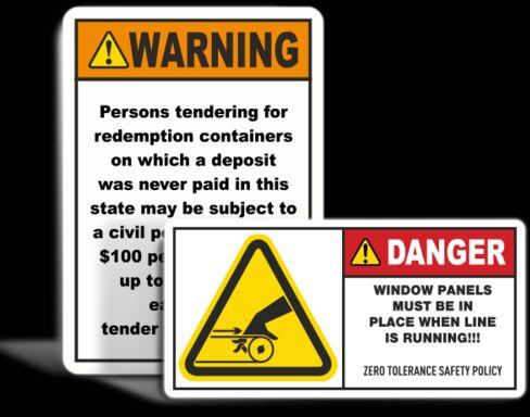 Printed Acrylic warning labels, Packaging Type : Packet