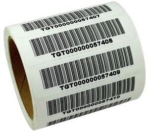 Barcode Labels, Design Type : Plain