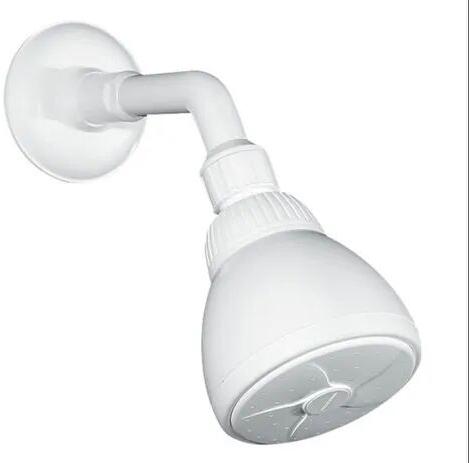 PVC Plastic Overhead Shower, Color : White