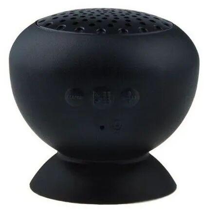 Round Portable Bluetooth Speaker, Color : Black