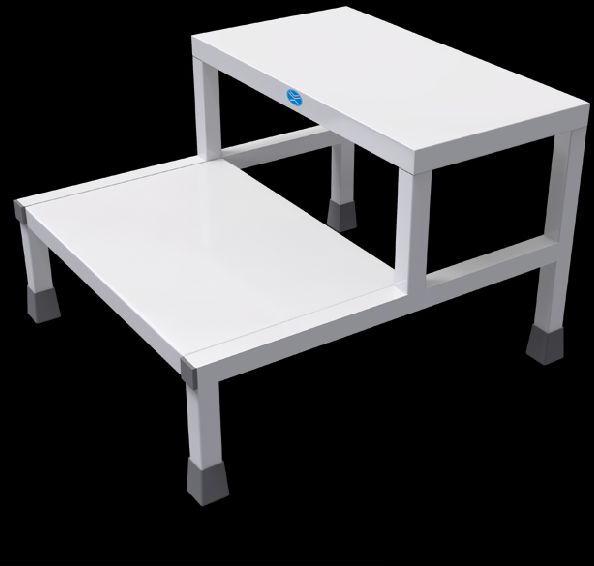 DOUBLE STEP STOOL, Color : White