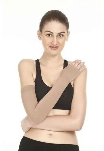 Cotton Lymphedema Arm Sleeve, Features : Elegant Design, Fine Stitching, Comfortable Fit, Quality Assured