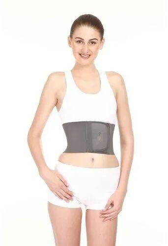 Grey Polyester Rib Belt, for Back Support