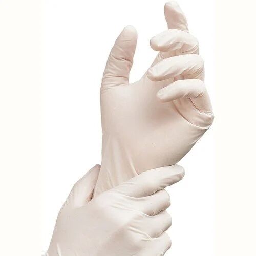 Latex Surgical Gloves, Color : Cream
