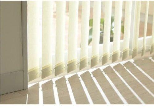 Fabric vertical blinds, Style : Slat