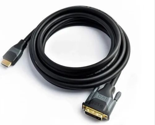 Black PVC HDMI Cable, Length : 3m