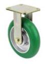 Muvtons 200X50mm Forged Kingpinless Rigid Castors- Low Effort Ergonomic Polyurethane Wheels