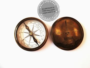 M.K brass magnetic compass, Size : 2inch