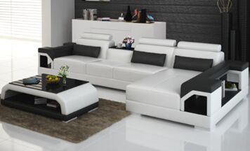G8010c Top Bonded Leather PVC Sofa