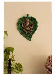 Aluminium Wall hanging ganesh statue, Color : Metal green