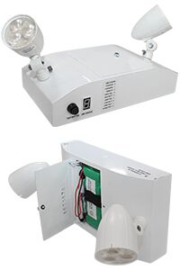 Compact Steel LED Emergency Lighting with Tool-less Battery Access