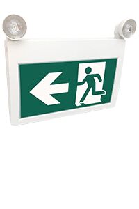 Running Man Plastic LED Exit Combo Sign