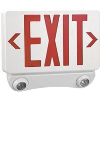 Thermoplastic Combination LED Exit Sign
