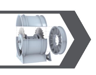TWO STAGE AXIAL FANS