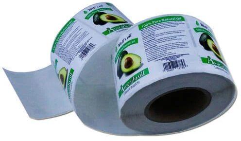Printed Self Adhesive Polyester Label, Packaging Type : Roll