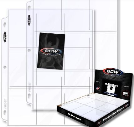 BCW PRO 9-POCKET PAGE (100 CT. BOX)