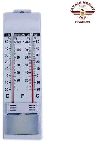 Plastic Glass Dry Bulb Thermometer