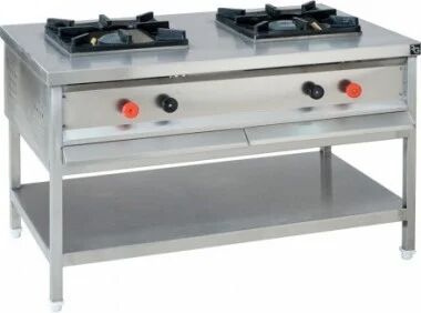 Silver Gas ss Two Burner Range, for Commercial