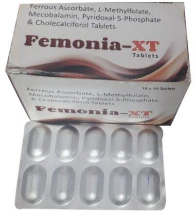 Ferrous Ascorbate L Methylfolate Tablets, Packaging Type : Box