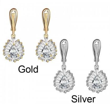 American Diamond Drop Earrings