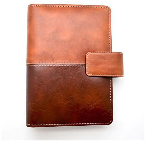 Rectangle Leather Personal Organizer, Color : Brown