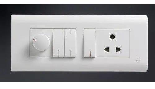 Polycarbonate Modular Switches, Color : Pure White